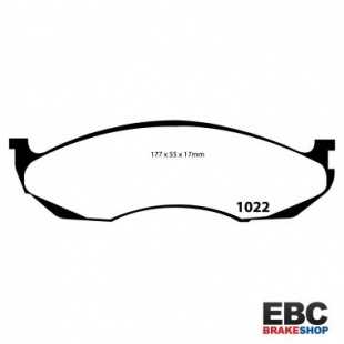 EBCDP1022 Pastiglie freno anteriore