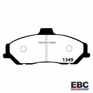 EBCDP1349 Pastiglie freno anteriore